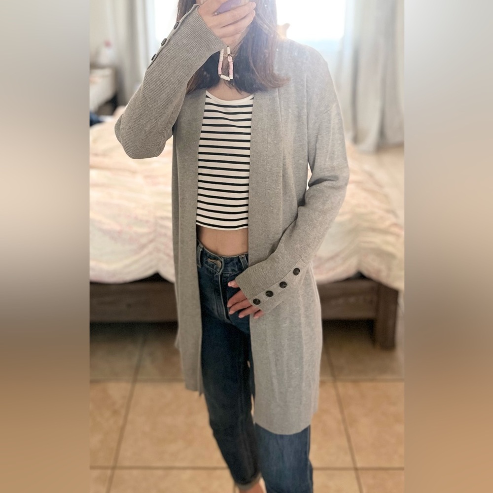 New! Banana Republic long cardigan in grey